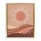 Stupell Industries Boho Sun over Desert Framed Floater Canvas Wall Art Design by Nataly White